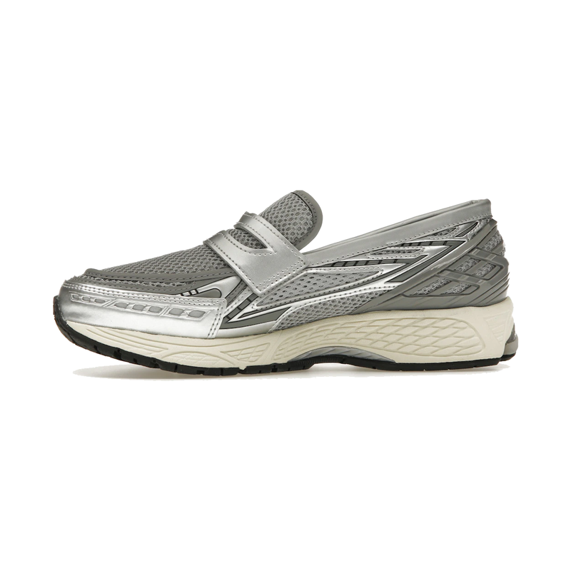 1906L Metallic Silver Loafer Sneaker – Metallic Silver & Shadow Grey (Unisex) — photo 4