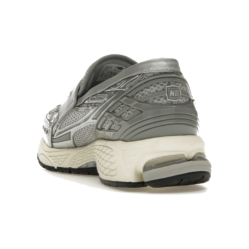 1906L Metallic Silver Loafer Sneaker – Metallic Silver & Shadow Grey (Unisex) — photo 6