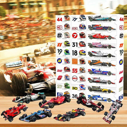 Race Car Advent Calendar – 24 Models, Paper Box, Desk Display — photo 1