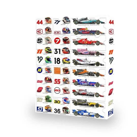 Race Car Advent Calendar – 24 Models, Paper Box, Desk Display — photo 2