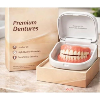 Removable Full Arch Denture Set with Flexible Cushion Grip for Everyday Wear — photo 1