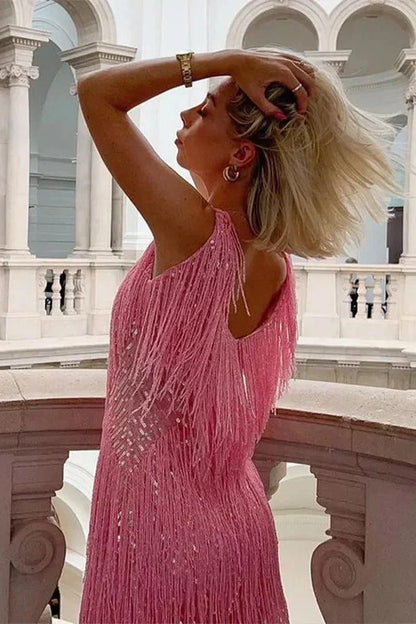 Sequin Party Dress for Women | Shimmer Mini Cocktail Dress for Christmas Events and Nights Out | Regular Fit Sparkly Dress — photo 3