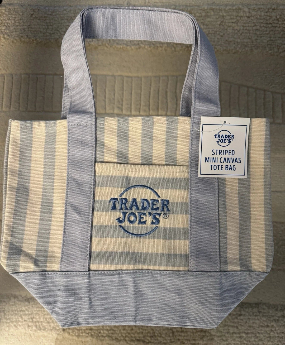 Striped Canvas Mini Tote Set of 4 — photo 2