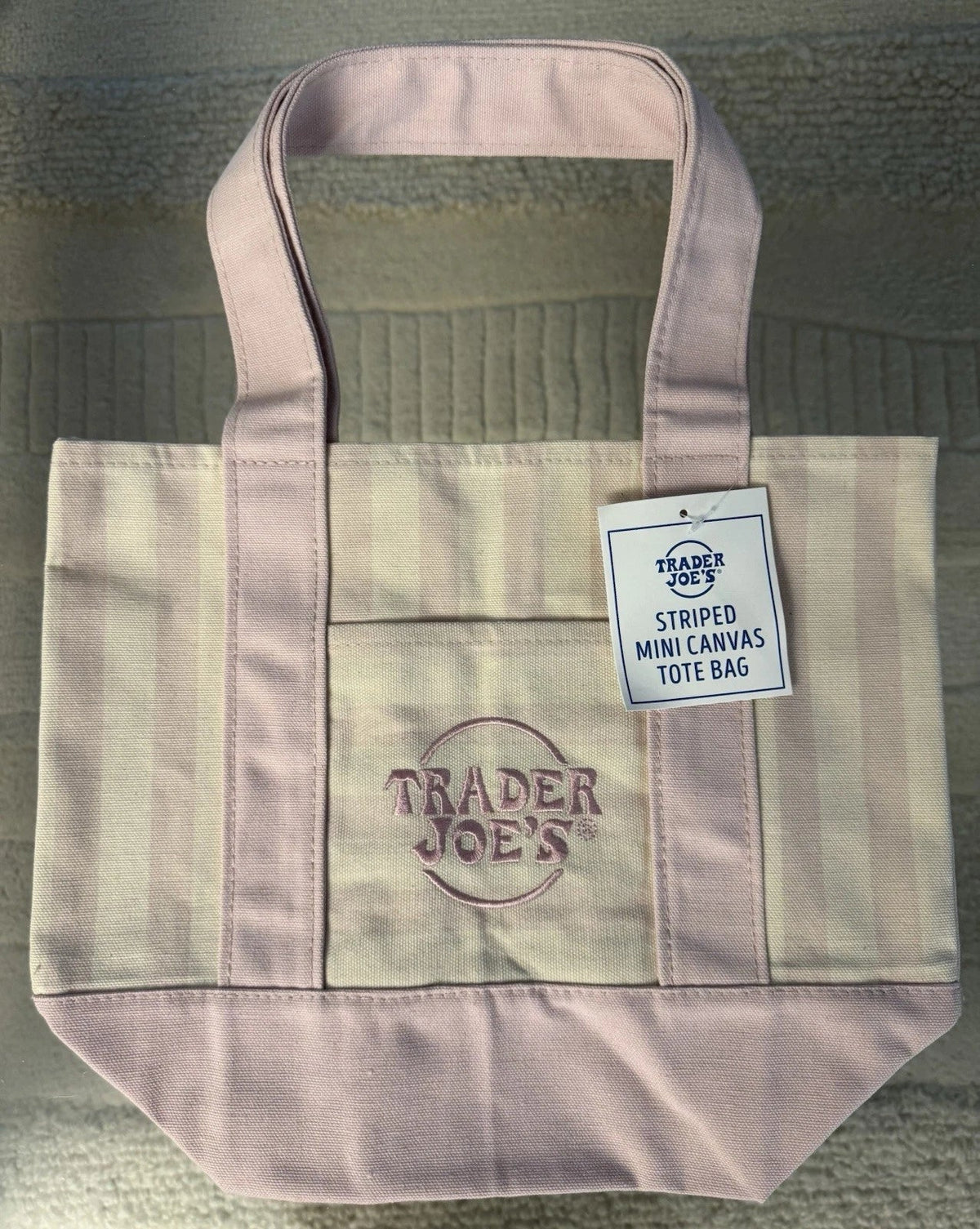 Striped Canvas Mini Tote Set of 4 — photo 3