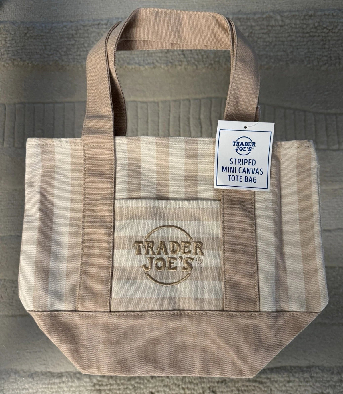 Striped Canvas Mini Tote Set of 4 — photo 4