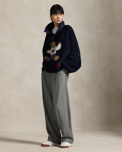 Faux Sherpa Bomber Jacket — photo 6