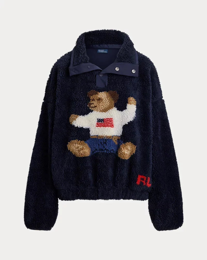 Faux Sherpa Bomber Jacket — photo 2
