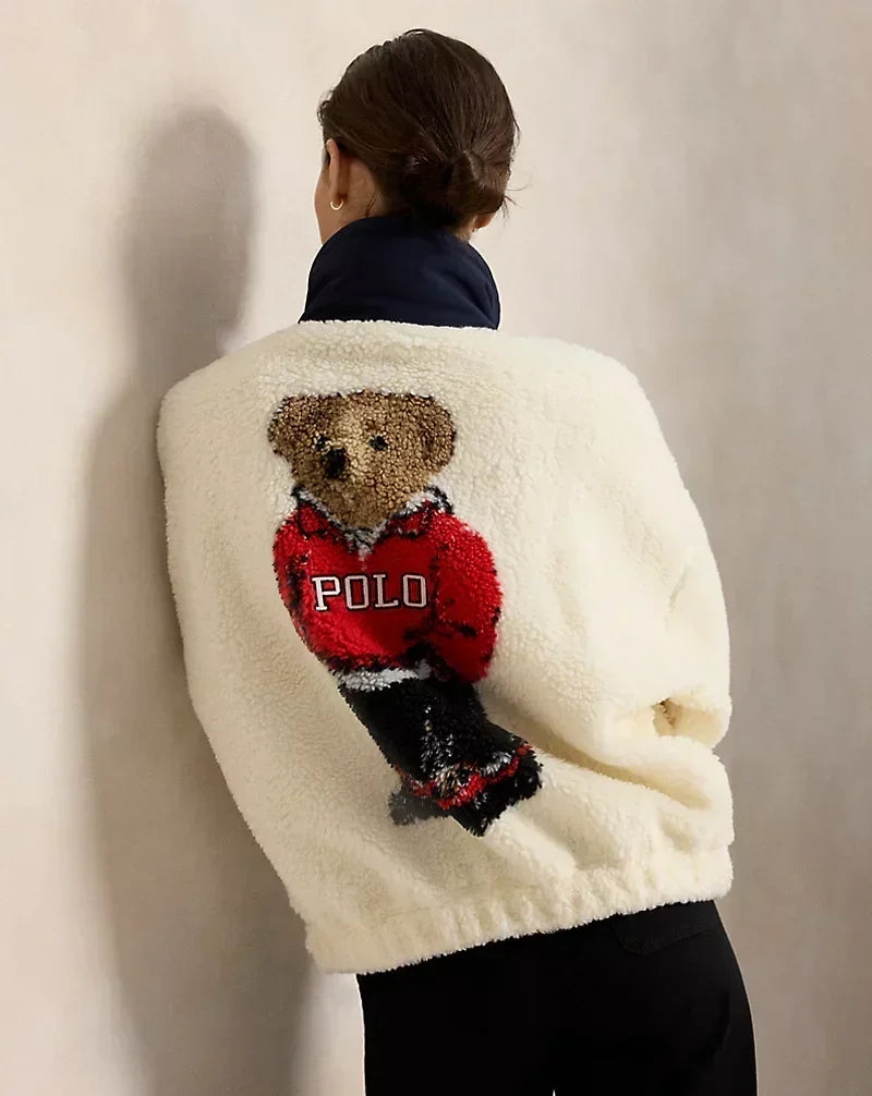 Faux Sherpa Bomber Jacket — photo 4