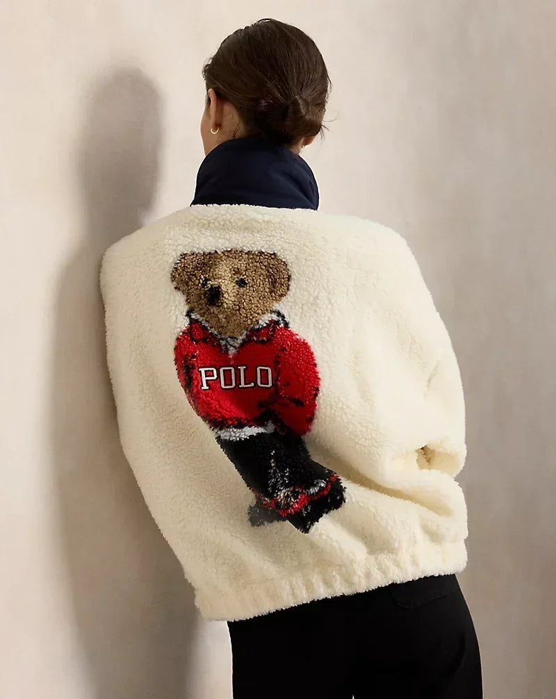 Faux Sherpa Bomber Jacket — photo 4