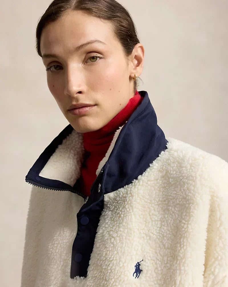 Faux Sherpa Bomber Jacket — photo 5
