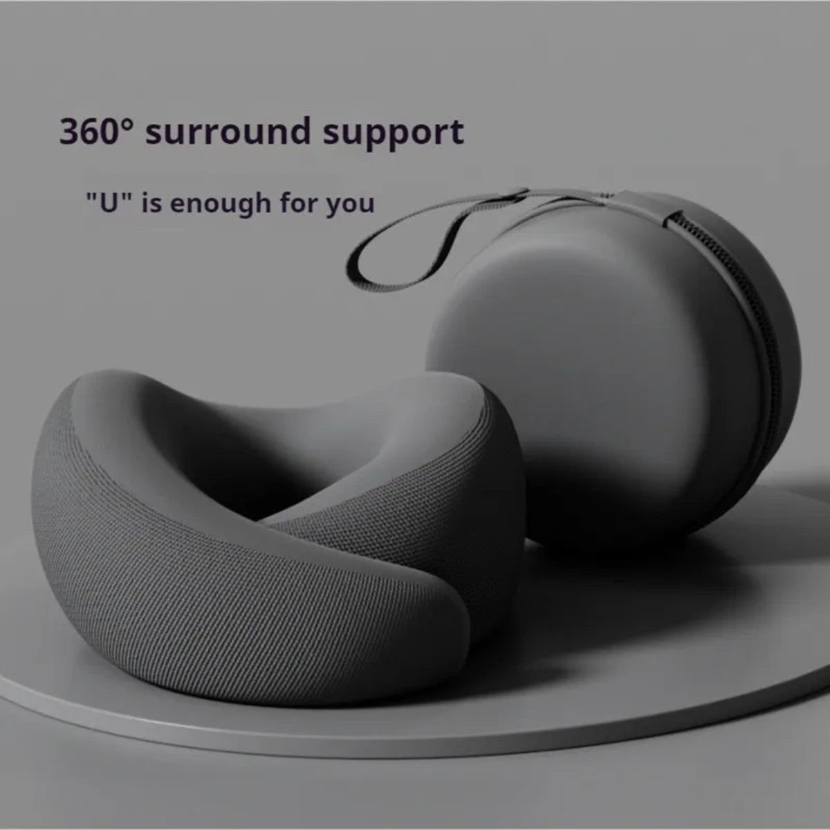 U-Shaped Travel Neck Pillow - Durable Airplane Neck Cushion for Comfortable Support — photo 10