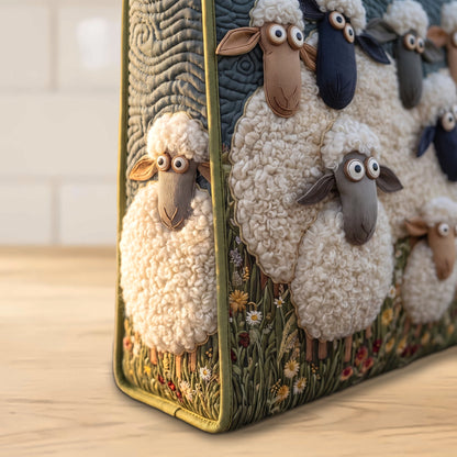 Handcrafted Quilted Sheep Tote Bag — photo 4