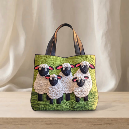 Handcrafted Quilted Sheep Tote Bag — photo 11
