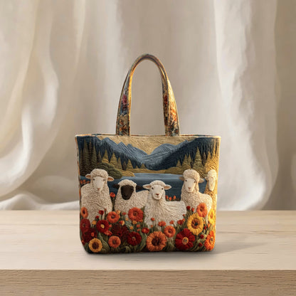 Handcrafted Quilted Sheep Tote Bag — photo 17