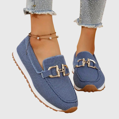 Women's Mesh Horsebit Loafer Sneakers with Lug Sole — photo 4