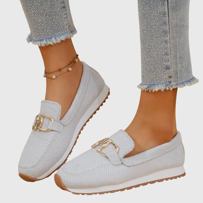Women's Mesh Horsebit Loafer Sneakers with Lug Sole — photo 8