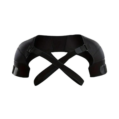 Adjustable Double Shoulder Brace Breathable Compression Support for Pain Relief — photo 8