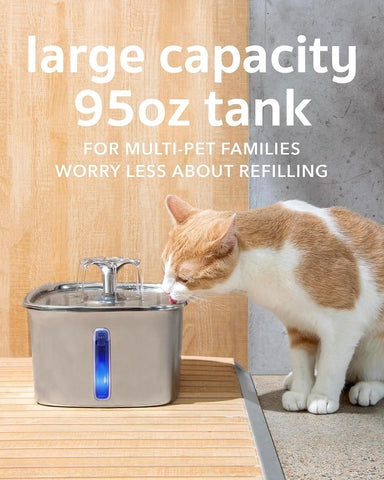 Stainless Steel Cat Water Fountain — photo 7