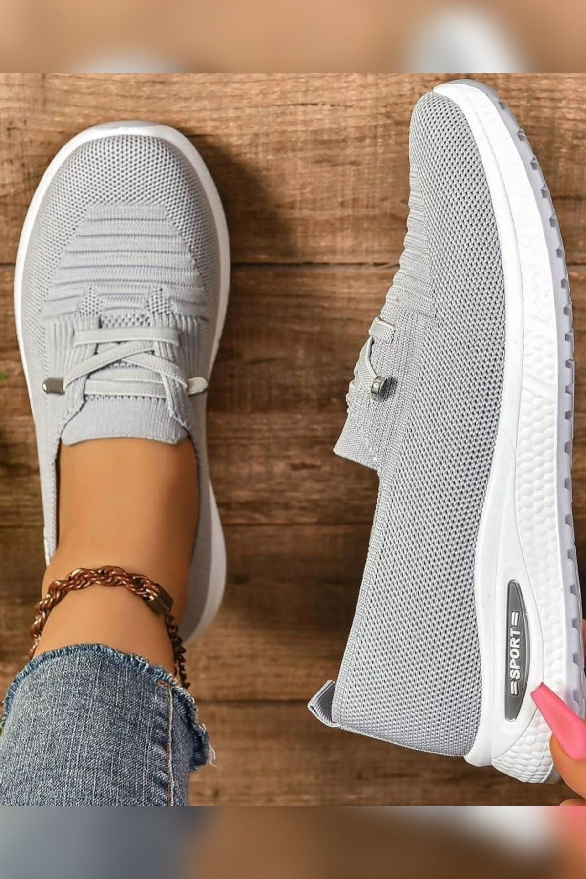 Sneakers Women - Slip-On Cushioned Lightweight — photo 1