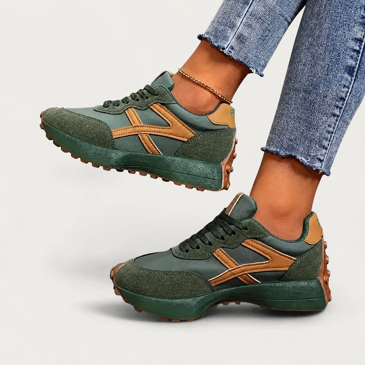 Sophie - Women's Orthopaedic Lace-Up Trainers with Cushioned Sole — photo 4