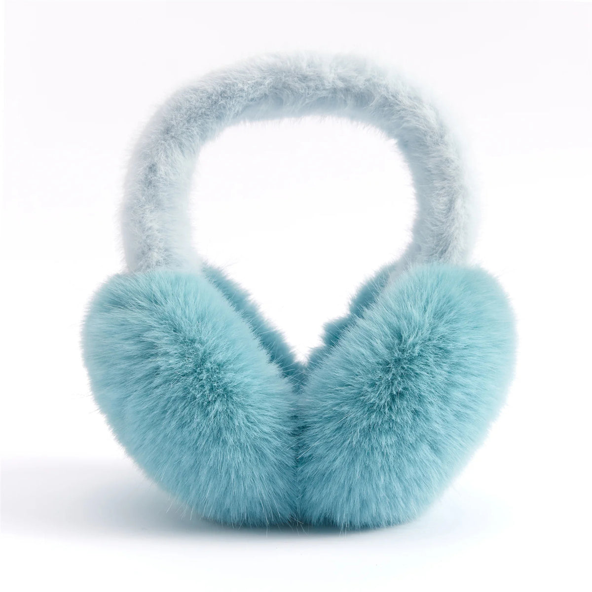 Faux Rabbit Fur Earmuffs Foldable Winter Ear Warmers for Adults — photo 12