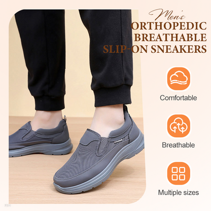 Men's Orthopaedic Breathable Slip-On Sneakers with Arch Support — photo 1
