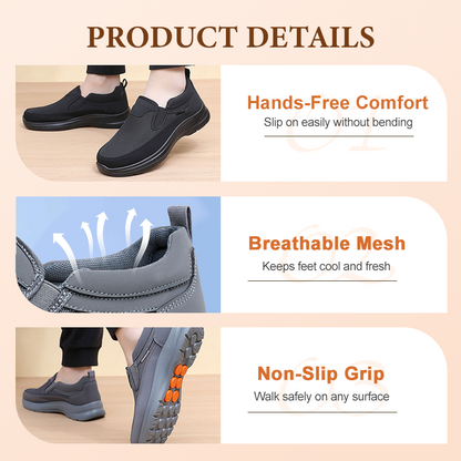 Men's Orthopaedic Breathable Slip-On Sneakers with Arch Support — photo 5