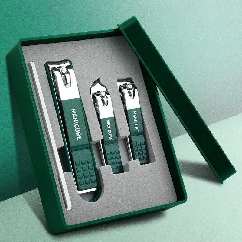 Toenail Clipper Set with Stainless Steel Blades, Metal File and Storage Case — photo 1