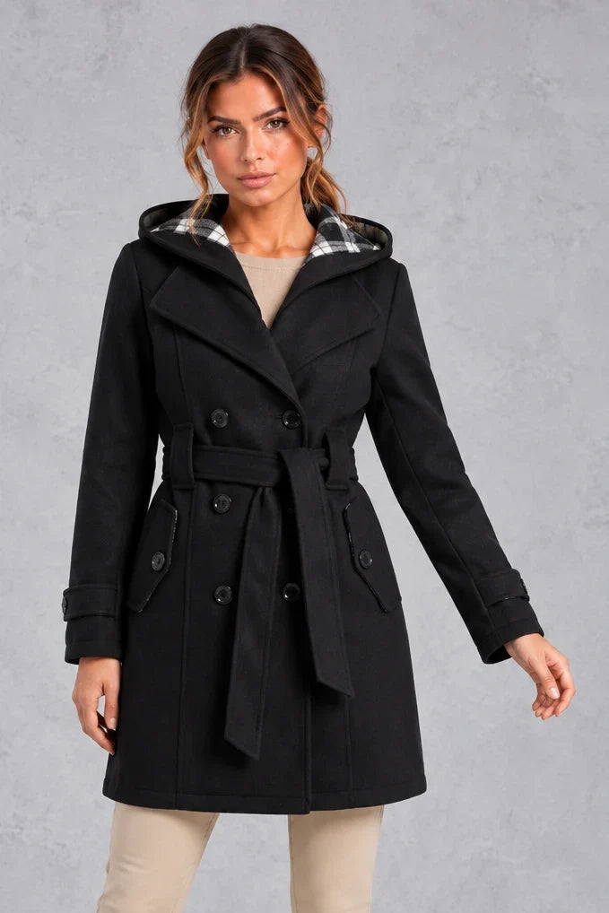 Trench Coat Women - Double-Breasted with Adjustable Belt — photo 7