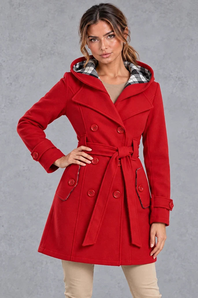 Trench Coat Women - Double-Breasted with Adjustable Belt — photo 9