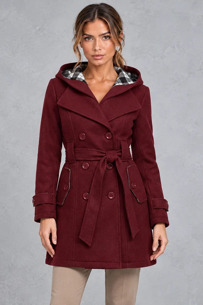 Trench Coat Women - Double-Breasted with Adjustable Belt — photo 10