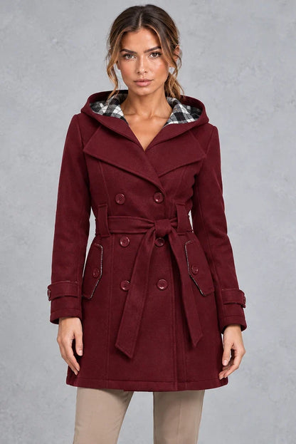 Trench Coat Women - Double-Breasted with Adjustable Belt — photo 10