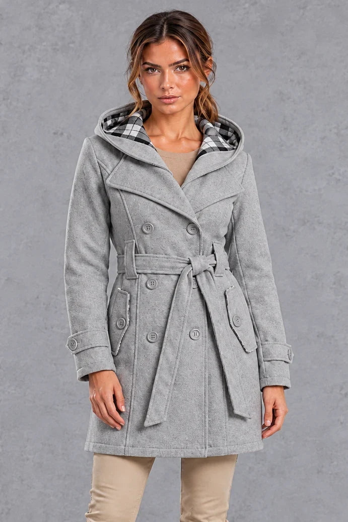 Trench Coat Women - Double-Breasted with Adjustable Belt — photo 12