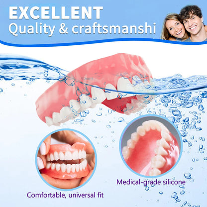 Unisex Personalized Full Dentures – Natural Look Ivory & White