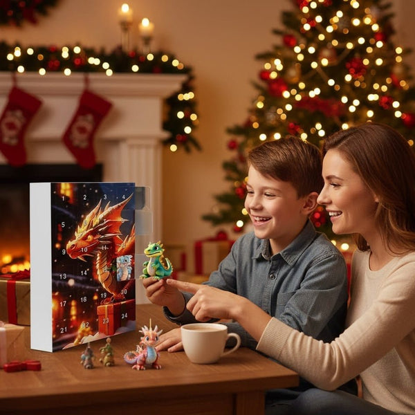 Dragon Advent Calendar – 24 Cute Cartoon Dragon Keychain Pendants, Christmas Countdown for Kids 6+ & Collectors — photo 6