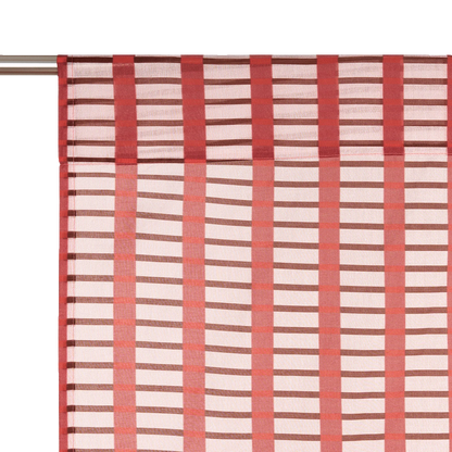 Nododinoz Wendy Sheer Voile Curtain in Red Brown Mosaic — photo 2