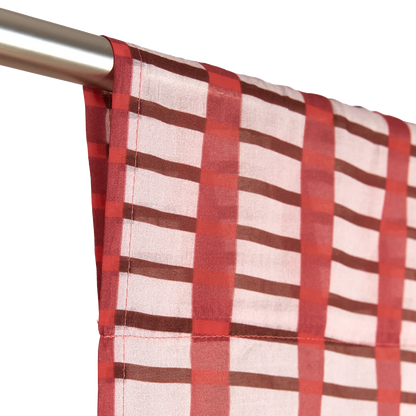 Nododinoz Wendy Sheer Voile Curtain in Red Brown Mosaic — photo 3