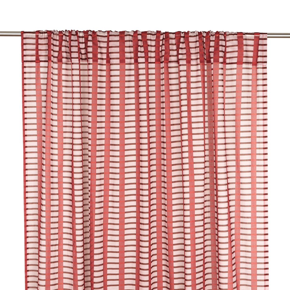 Nododinoz Wendy Sheer Voile Curtain in Red Brown Mosaic — photo 1