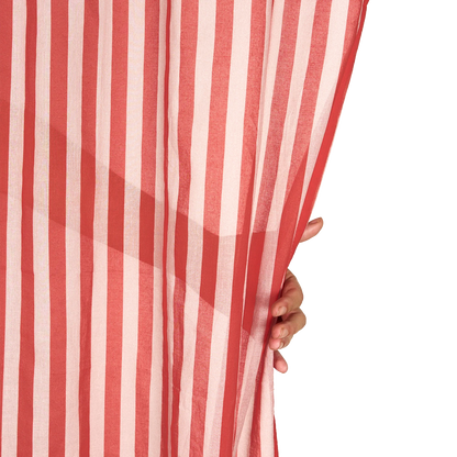 Nododinoz Wendy Sheer Voile Curtain in Red Stripes — photo 3