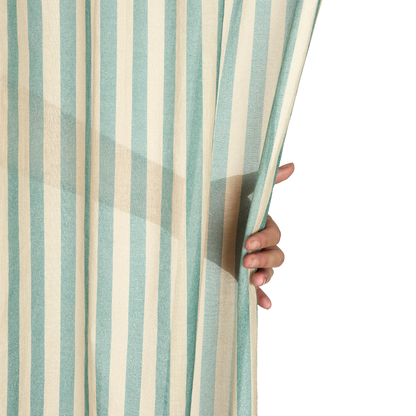 Nododinoz Wendy Sheer Voile Curtain in Turquoise Stripes — photo 3