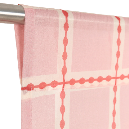 Nododinoz Wendy Sheer Voile Curtain in Red Pink Mosaic — photo 3