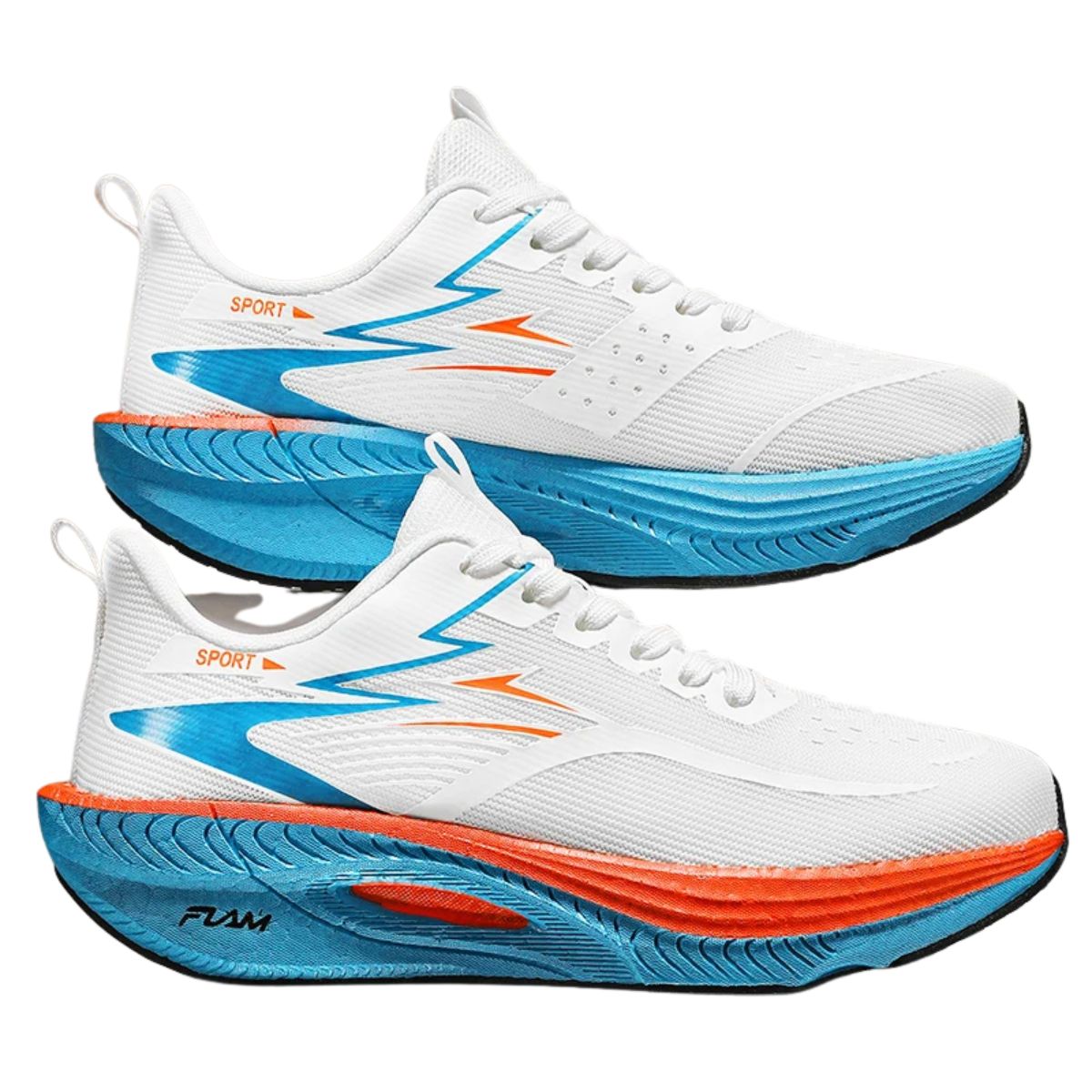 Carbon Plate Running Shoes Breathable Air Cushion Athletic Sneakers — photo 1