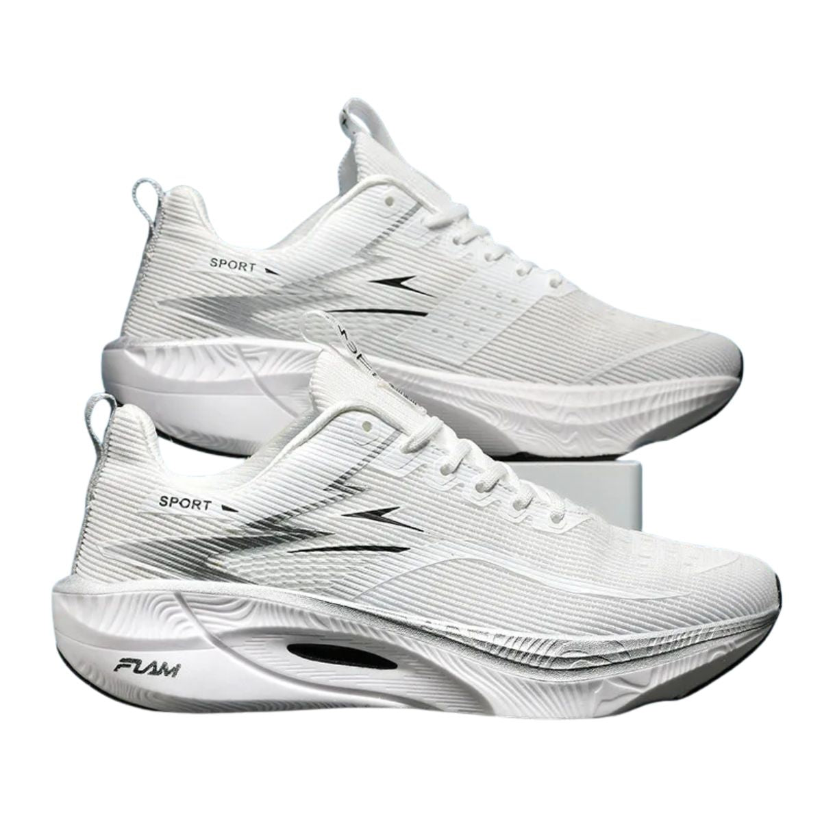 Carbon Plate Running Shoes Breathable Air Cushion Athletic Sneakers — photo 7