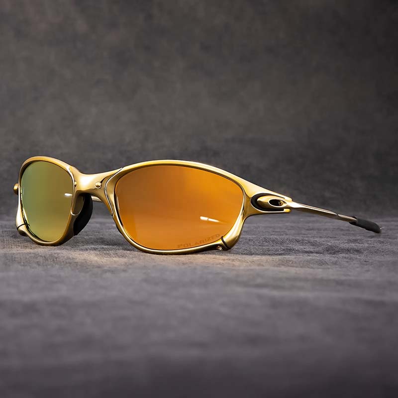 Polarised UV400 Square Sunglasses with Lightweight Metal Frame and Mirror Lenses for Riding — photo 9