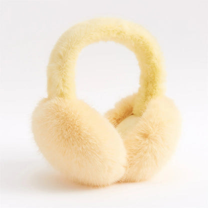 Faux Rabbit Fur Earmuffs Foldable Winter Ear Warmers for Adults — photo 15